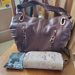 NWT luxury leather hobo bag